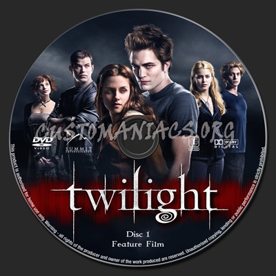 Twilight dvd label