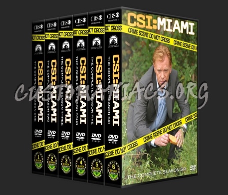 CSI:MIAMI Season 1-6 dvd cover