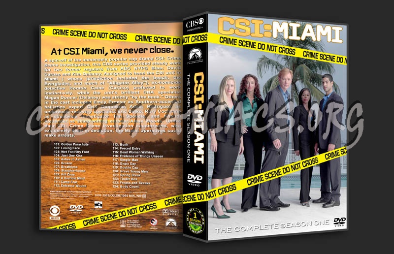 CSI:MIAMI Season 1-6 dvd cover