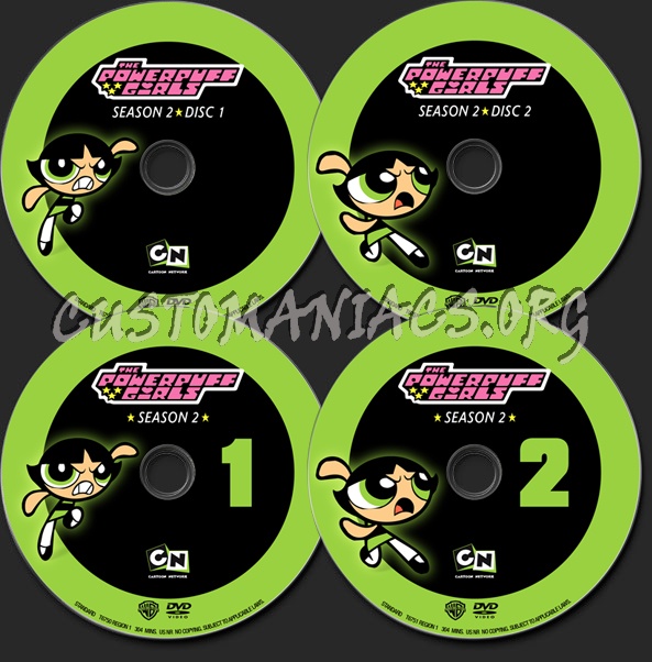 Powerpuff Girls Season 2 dvd label