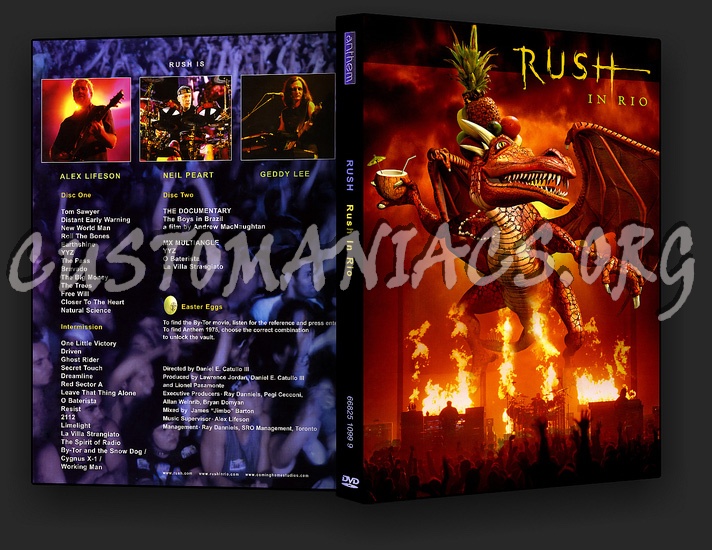 Rush in Rio dvd cover