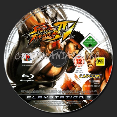 Street Fighter IV dvd label