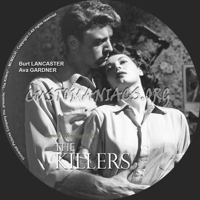 The Killers (1946) dvd label