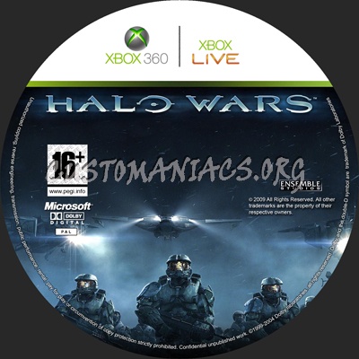 Halo Wars dvd label