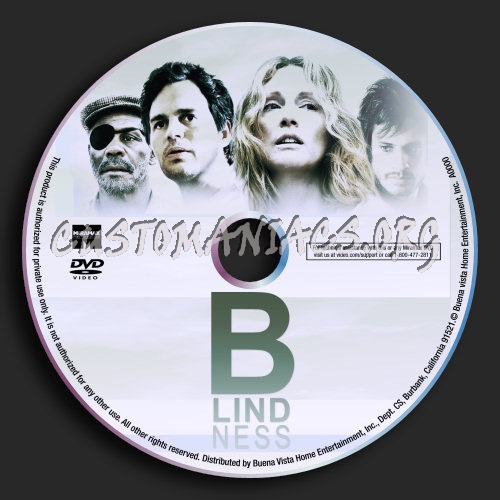 Blindness dvd label