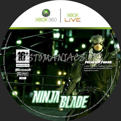 Ninja Blade dvd label