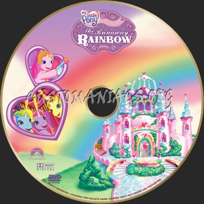 My Little Pony The Runaway Rainbow dvd label