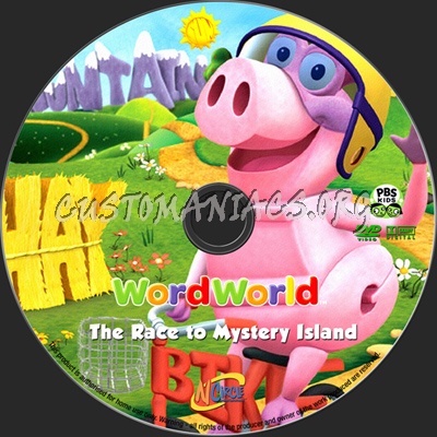 WordWorld The Race To Mystery Island dvd label