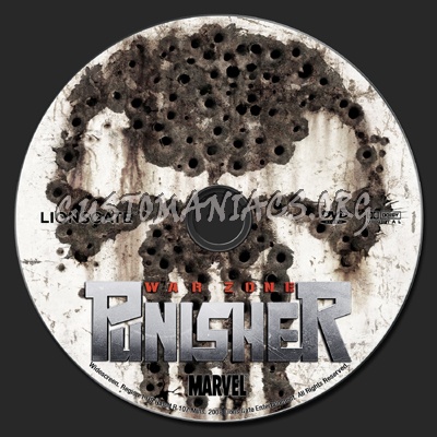 Punisher: War Zone dvd label