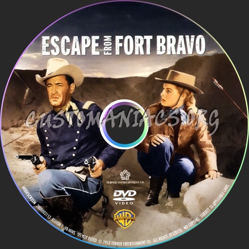 Escape from Fort Bravo dvd label