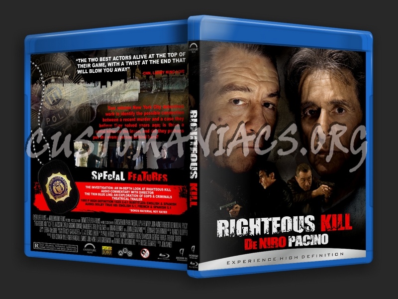 Righteous Kill blu-ray cover