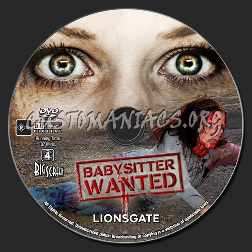 Babysitter Wanted dvd label