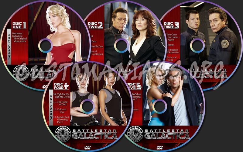 Battlestar Galactica Season One dvd label