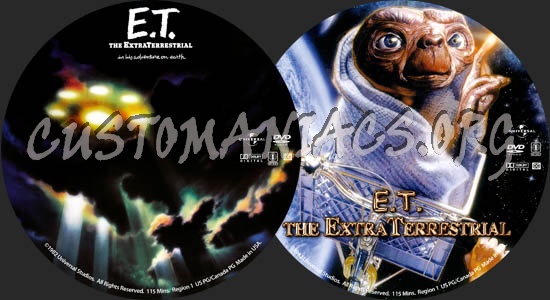 E.T. The Extra-terrestrial dvd label