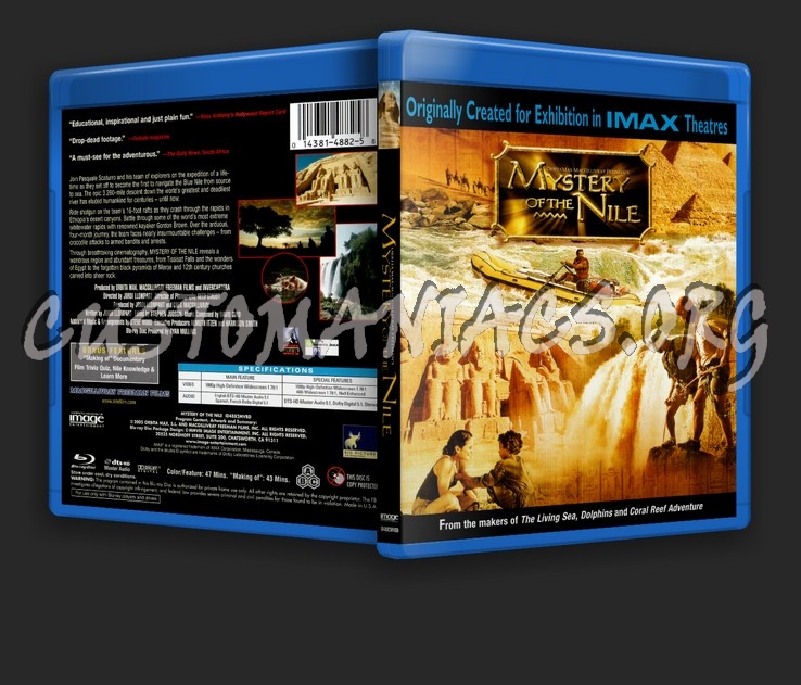 Mystery Of The Nile blu-ray cover