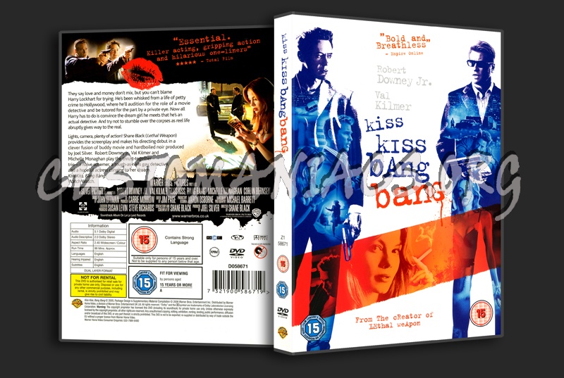 Kiss Kiss Bang Bang dvd cover