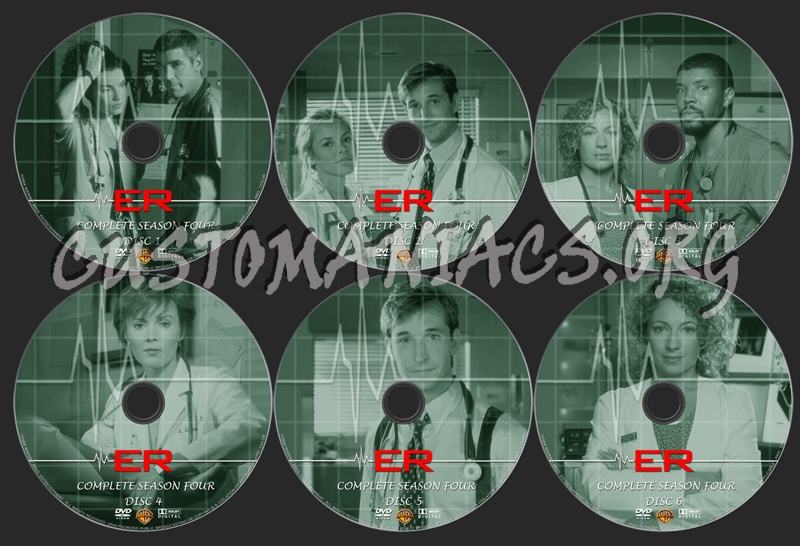 Er Season 4 Dvd Label Dvd Covers Labels By Customaniacs Id 57717 Free Download Highres Dvd Label