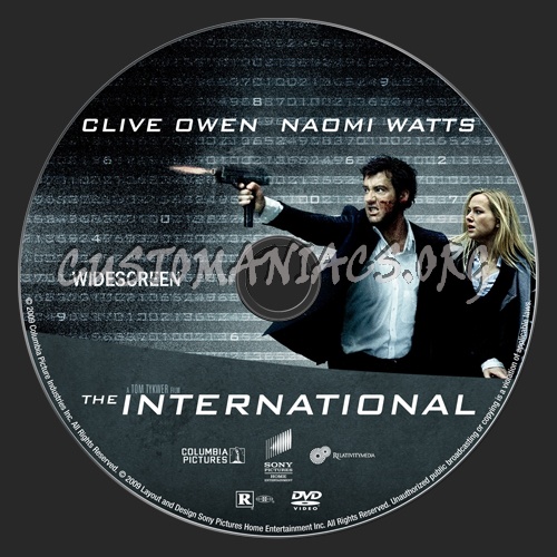 The International dvd label