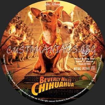 Beverly Hills Chihuahua dvd label