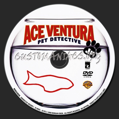 Ace Ventura Pet Detective Jr. dvd label