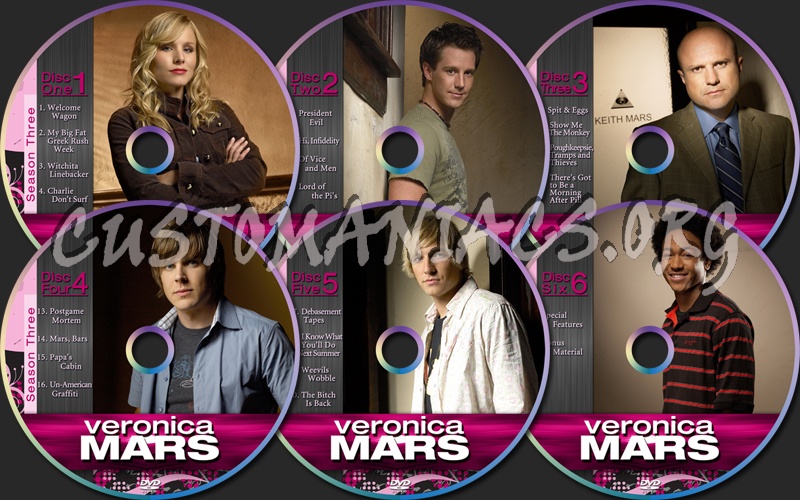 Veronica Mars Season 3 dvd label