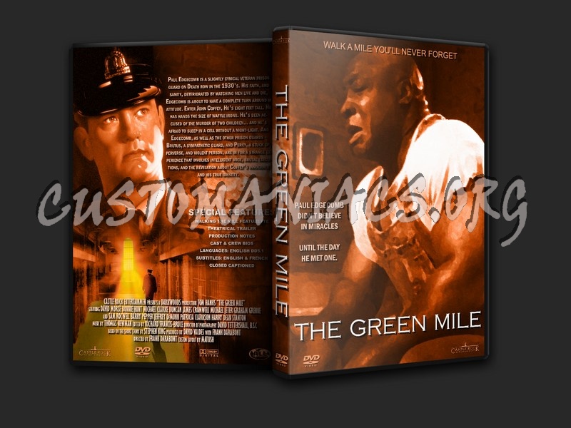 Green Mile, The dvd cover