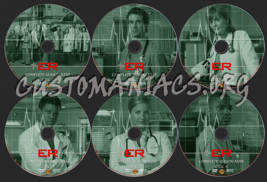 ER Season 9 dvd label