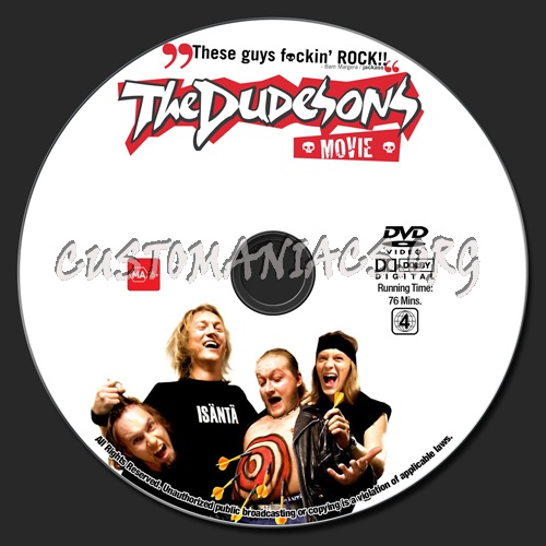 The Dudesons Movie dvd label