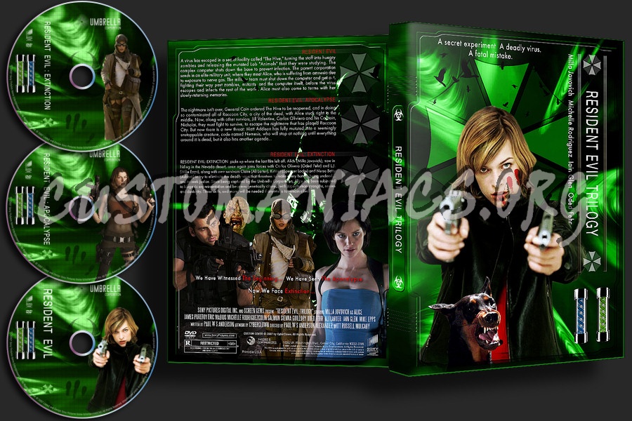 Resident Evil Trilogy dvd cover