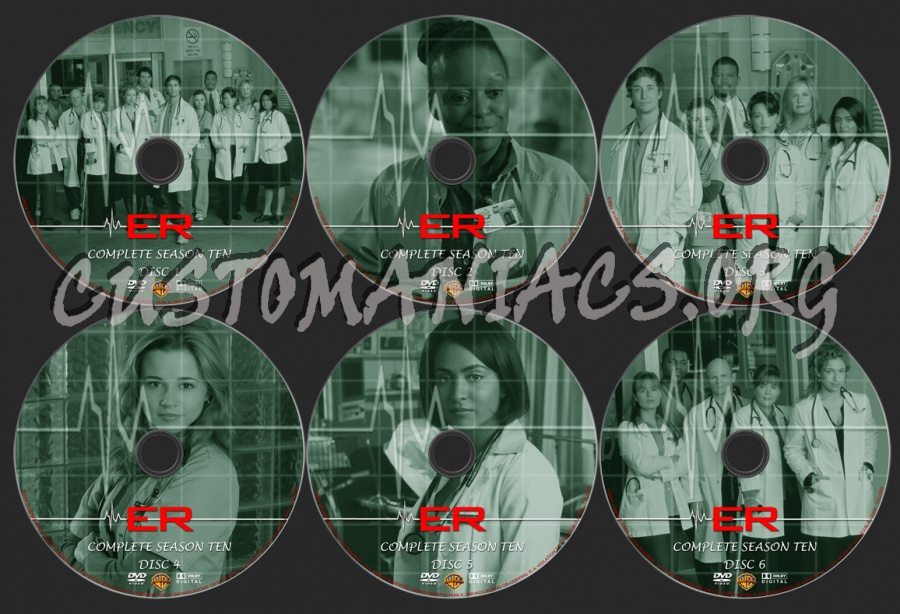 ER Season 10 dvd label