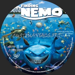 Finding Nemo dvd label