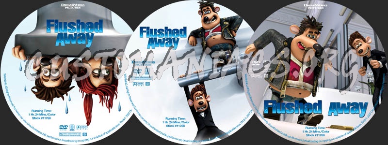 Flushed Away dvd label