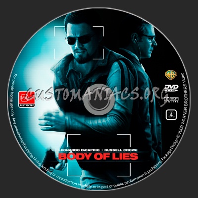 Body of Lies dvd label