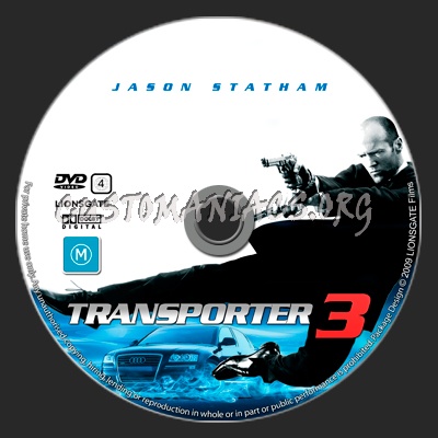 Transporter 3 dvd label