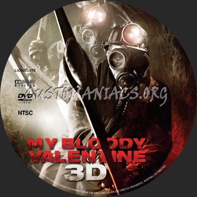 My Bloody Valentine 3D dvd label