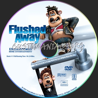 Flushed Away dvd label