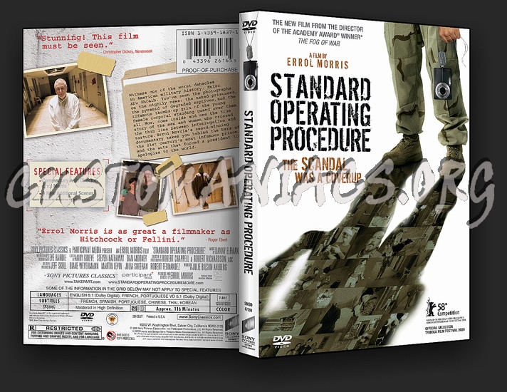 Standard Operating Procedure dvd cover