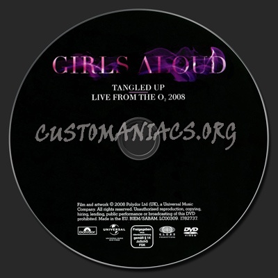 Girls Aloud dvd label