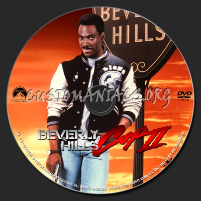 Beverly Hills Cop 2 dvd label