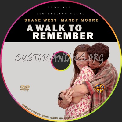 A Walk to Remember dvd label