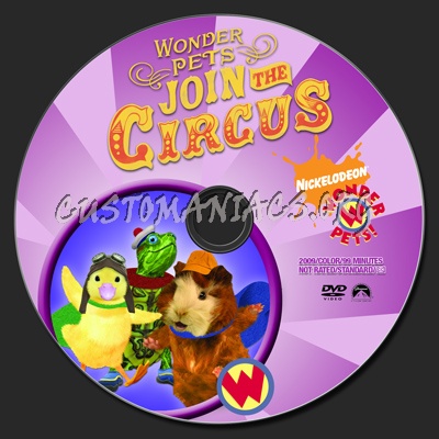 Wonder Pets Join The Circus dvd label