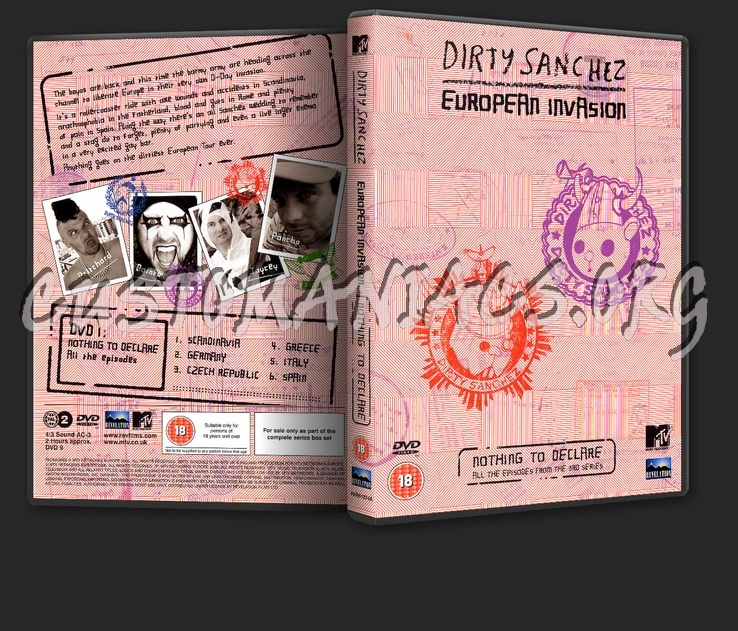 Dirty Sanchez European Invasion dvd cover