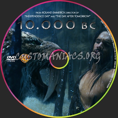 10,000 Bc dvd label