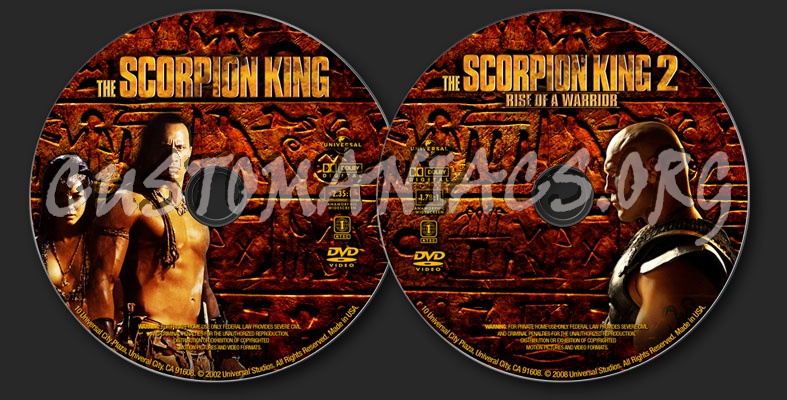 The Scorpion King - Collection dvd label