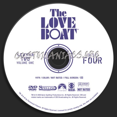 The Love Boat Season 2 Volume 1 dvd label