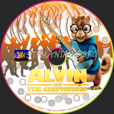 Alvin and the Chipmunks dvd label