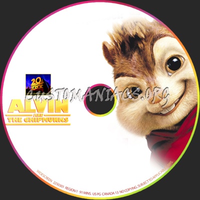 Alvin and the Chipmunks dvd label