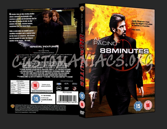 88 Minutes dvd cover