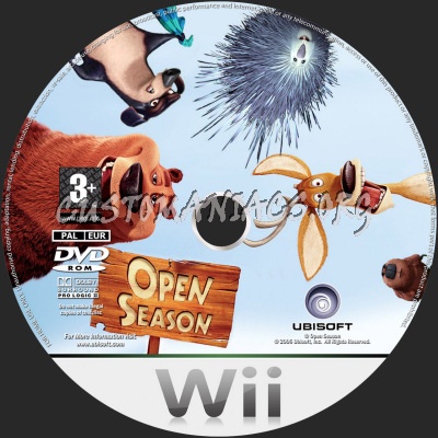 Open Season dvd label