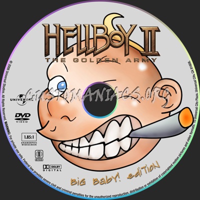 Hellboy 2 The Big Baby Edition dvd label